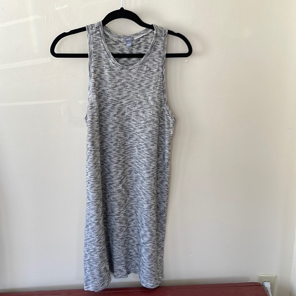 aerie Dresses & Skirts - Aerie woven cotton Tank Dress  Size Medium Black/Cream stripe
